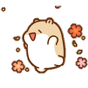 小仓鼠开心撒花表情包