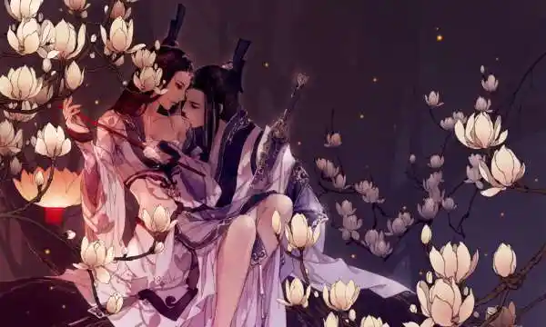 求唯美的古风伤感的男女分离朝相反方向走或者一个人默默注视另一个