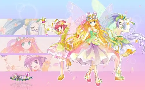 小花仙壁纸花神女儿三姐妹1
