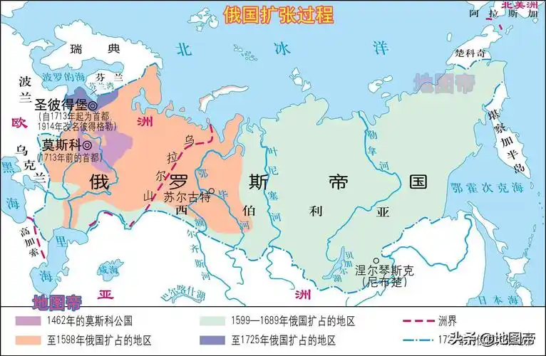 俄罗斯电子地图 - 俄罗斯高清地图 - 2021年俄罗斯地图俄罗斯地图