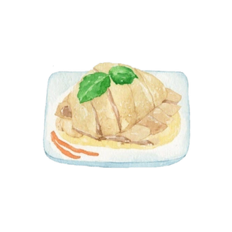 盐水鸭手绘画素材图片