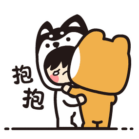 qq表情kiki&gigi(小奇与小基)表情包 快到碗里来 分享一组动态表情包