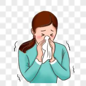 流鼻涕的女士图片素材