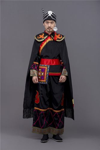 彝族服装凉山全套少数民族舞蹈演出服葫芦火把节擦尔其他民族服装