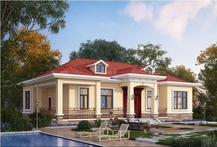 欧式一层别墅设计图效果图