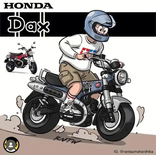 转载一组本田机车插画