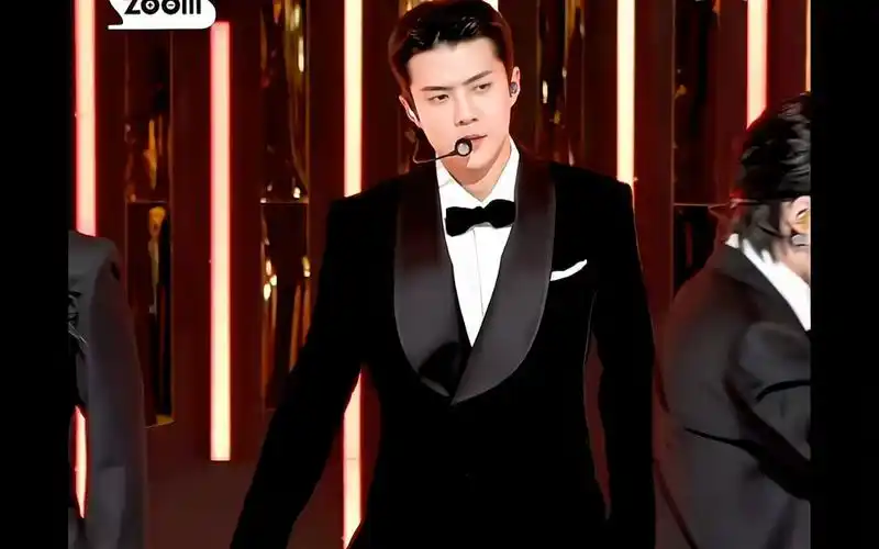 【吴世勋】黑丝绒西装之名模身材