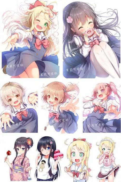 天使降临到身边二次元动漫周边白咲花乃爱行李箱旅行箱贴纸笔记本个性