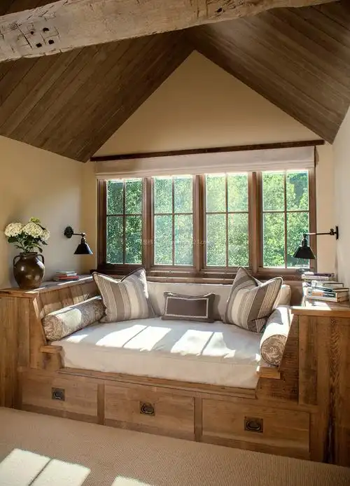 2017美式风格顶楼和阁楼装修效果图片