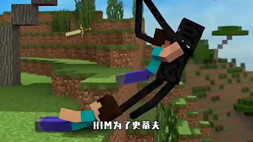 我的世界外传him误入地牢获神秘力量史蒂夫变强要为him复仇