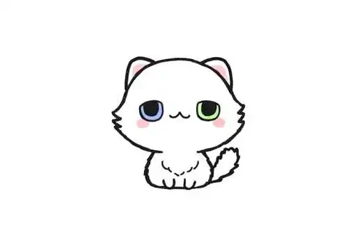 波斯猫怎么画卡通波斯猫简笔画步骤图片