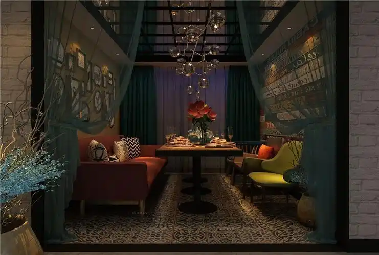 抚顺·食色·新文化 主题餐厅设计装修效果图