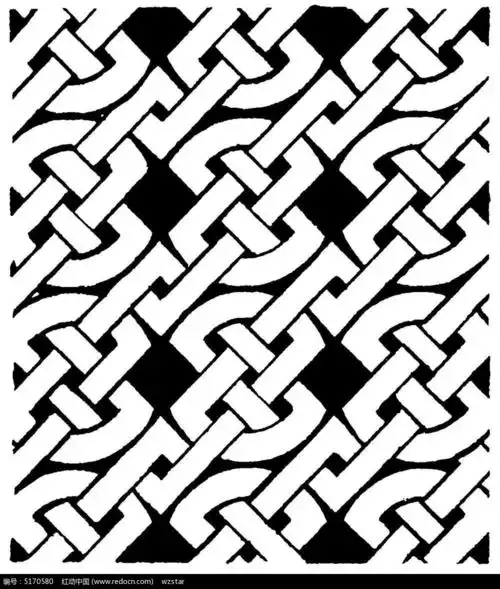 复杂线条交叉花纹花边矢量素材