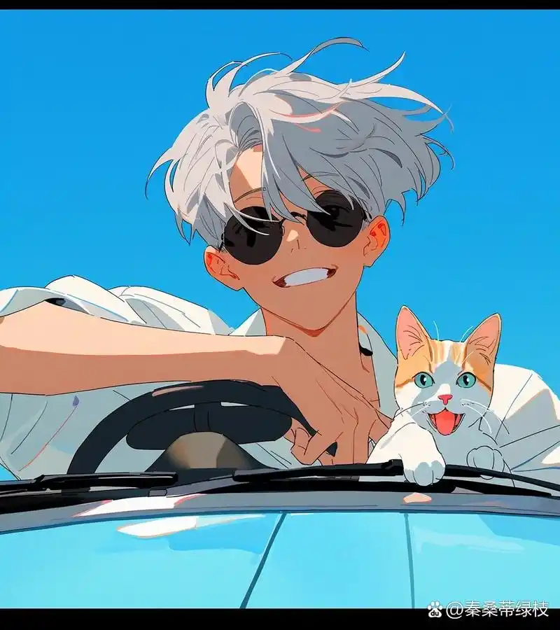 简约男生头像 i 阳光大男孩 治愈系阳光男头,蓝色系,治愈系, 关键词