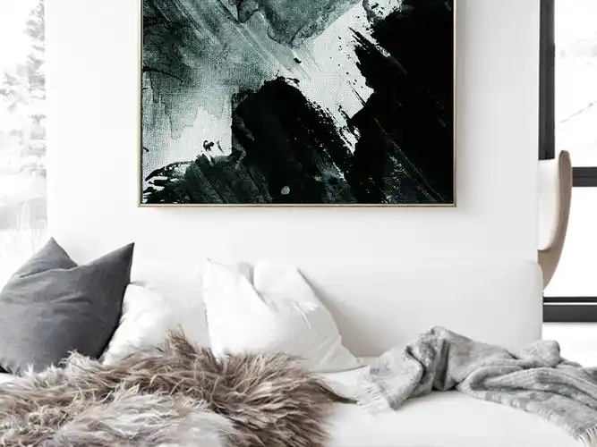 装饰画 现代简约装饰画 抽象装饰画 > 现代简约抽象油画创意水彩中式