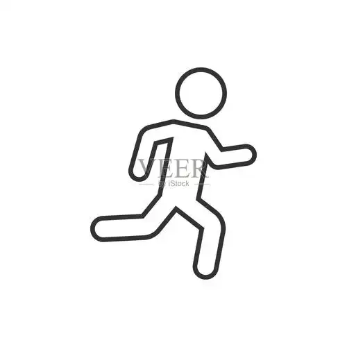 运动慢跑的经营理念.插画图片素材