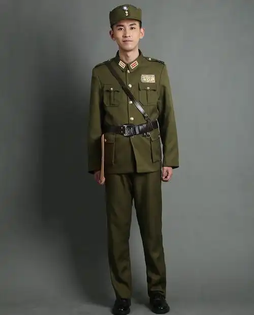 刁德一胡传魁阿庆嫂沙家浜舞台话剧演出服民国军官服二战服装摄影