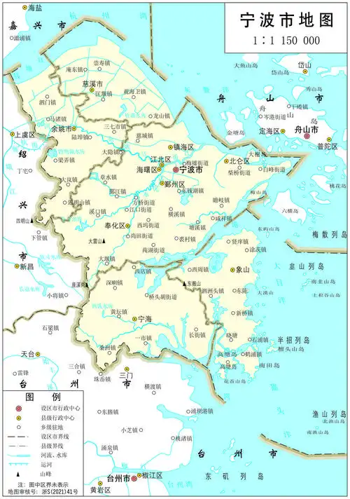 浙江最新版本标准地图出炉 有最新的台州