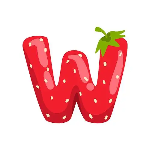 字母q由带有叶子的不同水果组成图片素材_id:vcg211233816363-vcg.com