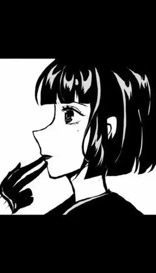 教你用柳叶笔30秒画一个侧脸短发女孩