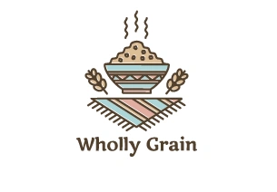 logo设计香喷喷的白米饭