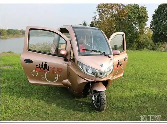 新款能众新能源电动三轮接送孩子代步电动车休闲全封闭电动三轮车