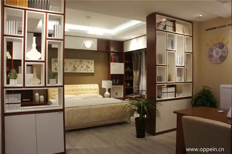 作品标题卧室隔断柜设计卧室隔断装修效果图