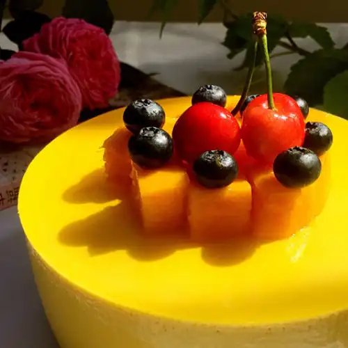 六寸芒果慕斯,冰凉爽口开胃,手把手教你做,一学就能会