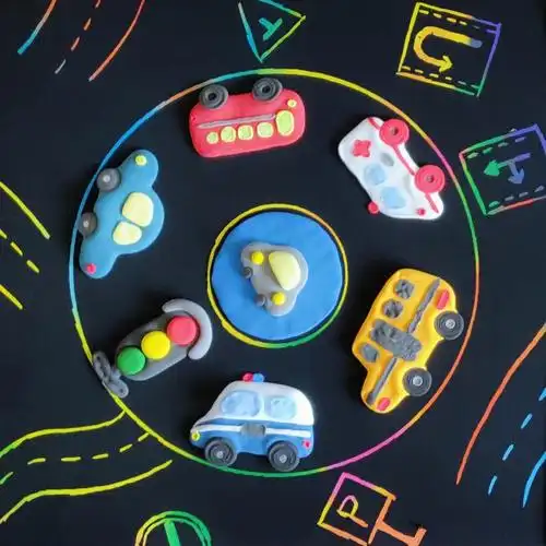 带娃继续做粘土车车