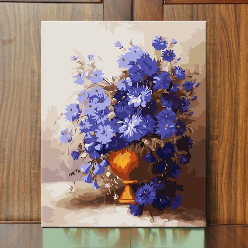 diy/数字油画手绘减压填色油彩画客厅卧室书房装饰画挂画植物花卉