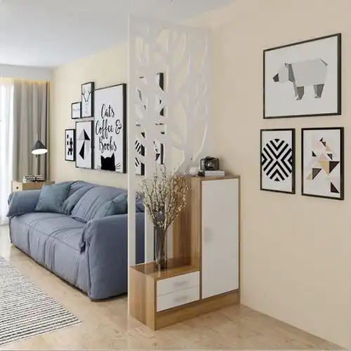 玄关隔断柜客厅装饰柜进玄关柜鞋柜白色烤漆厅装饰屏风柜