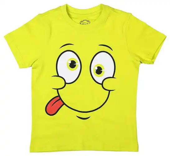chalk by pantaloons yellow cotton t-shirt (3-4 year)