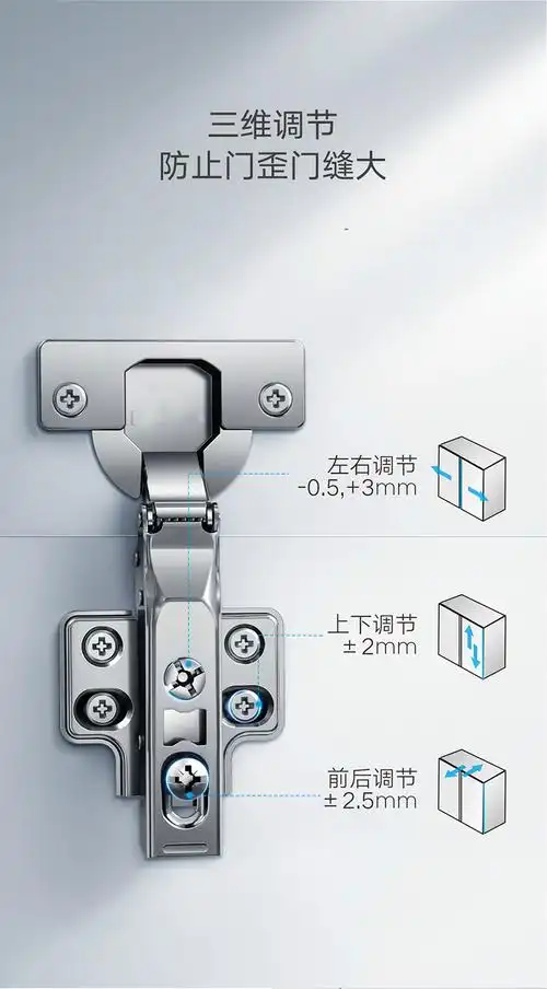 304铰链橱柜衣柜门拆卸合页阻尼液压缓冲门铰链脱卸半盖阻尼304