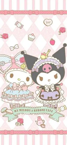 库洛米美乐蒂_手机壁纸_动漫卡通手机壁纸_我要个性网