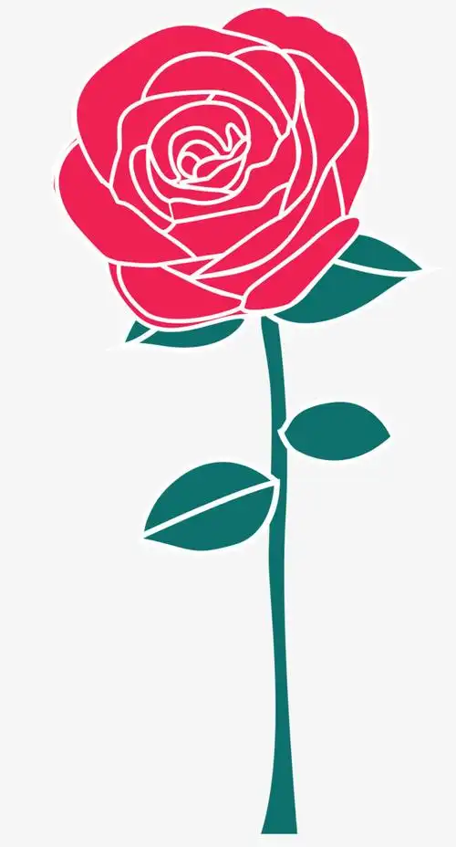 红色矢量玫瑰花png素材下载_高清图片png格式(编号:18794895)-90设计
