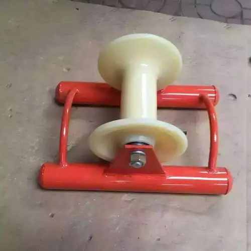 电缆放线滑轮地轮直轮座挂两用滑车管口三联滑轮