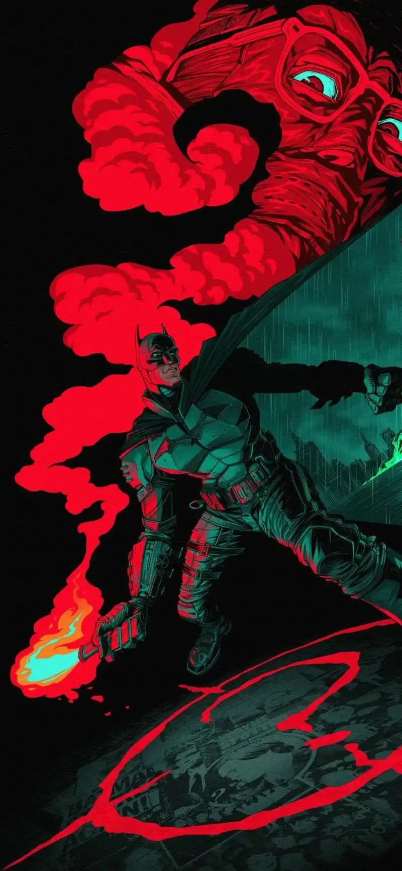 蝙蝠侠全面屏手机壁纸