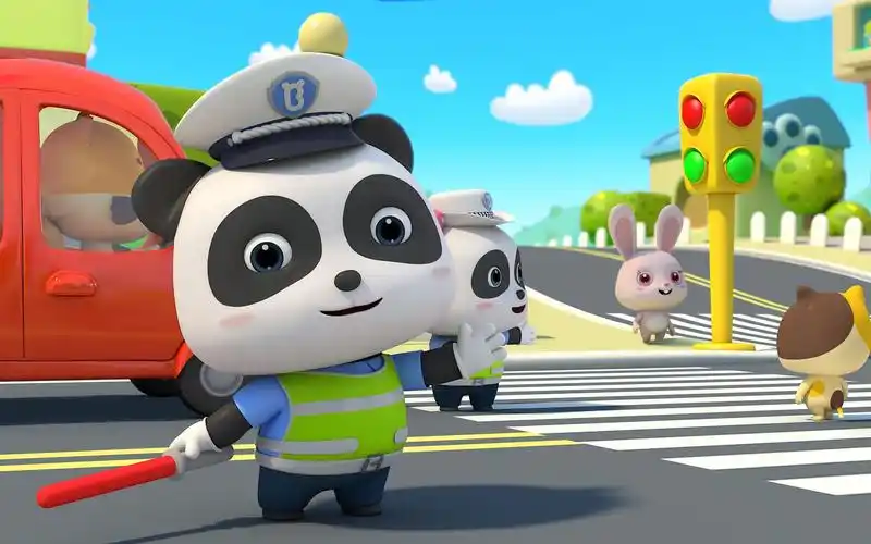 宝宝巴士汽车家族 第15集 交通警察