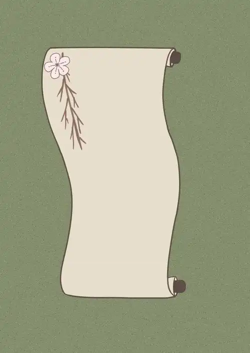 古风卷轴插图设计