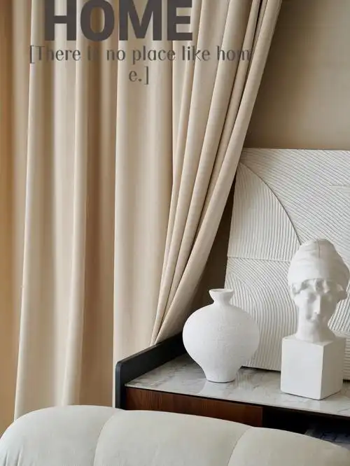 秋天不能错过的米白色窗帘