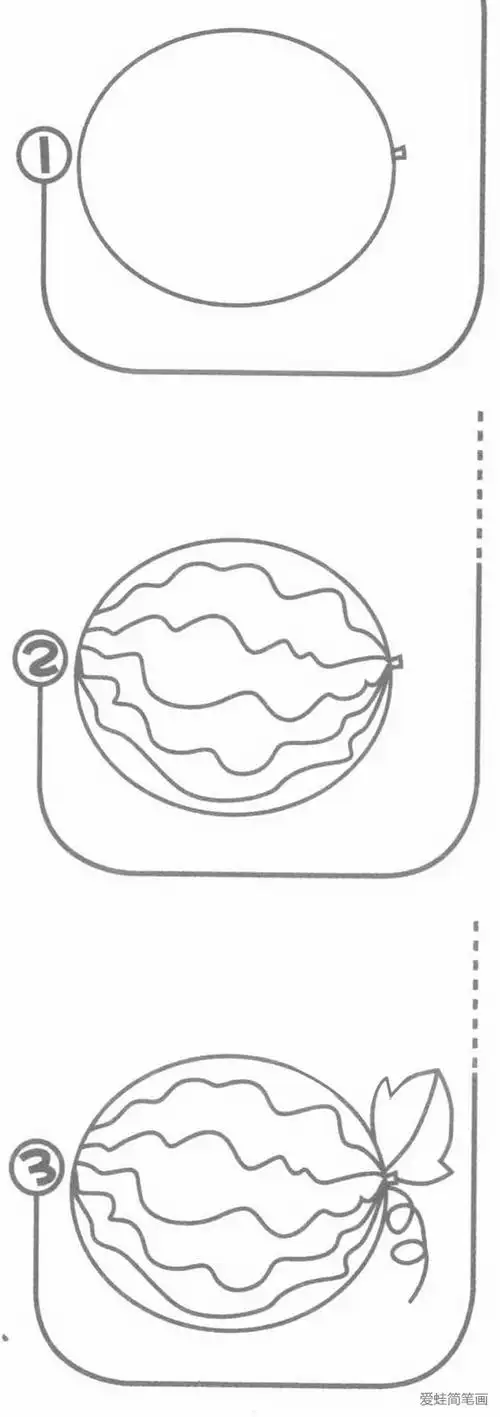 西瓜简笔画