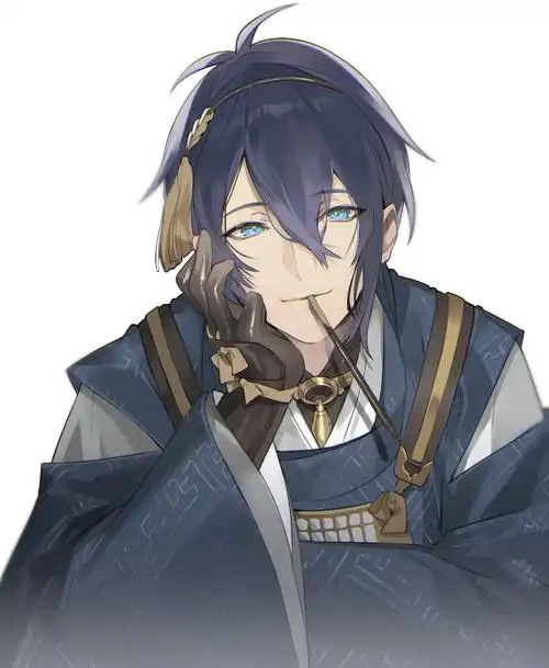 お題箱より「三日月宗近でポッキーゲーム(アイコンで使わせて頂きた