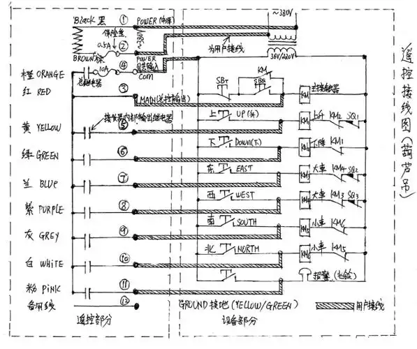 无线遥控器接线