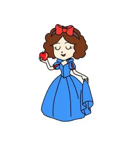 白雪公主简笔画视频