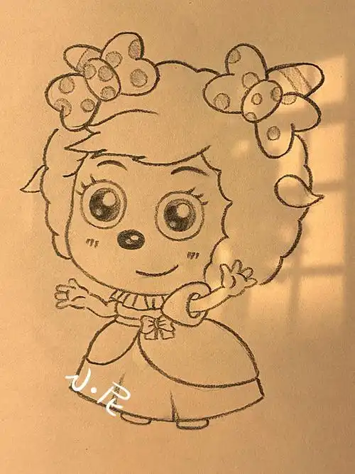 教你画美羊羊