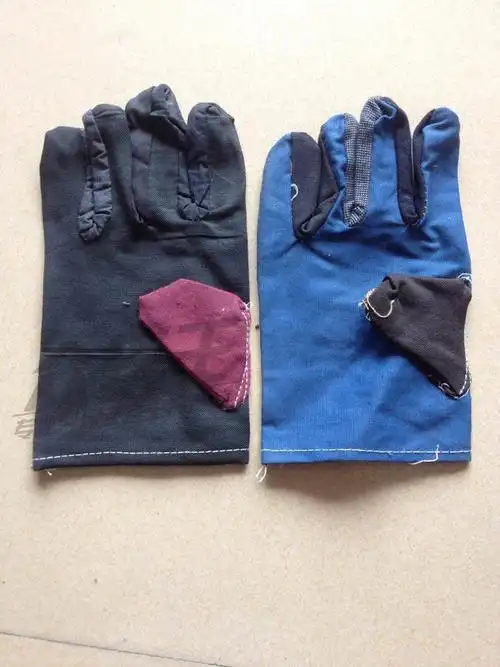 杂布手套劳保防护工作手套全衬帆布牛仔耐磨防滑搬运维修用品