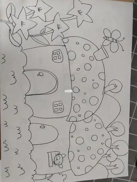 儿童简单简笔画情景