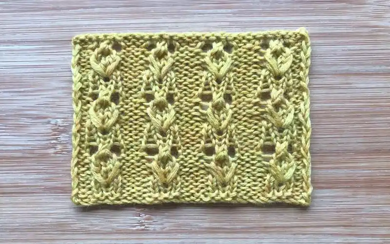 【轻描编织】一款简洁立体的镂空花样,针法不难,织春款开衫很大方