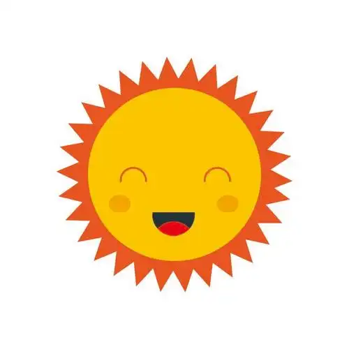 根据以上步骤就可以用ps绘制出太阳的卡通效果了.