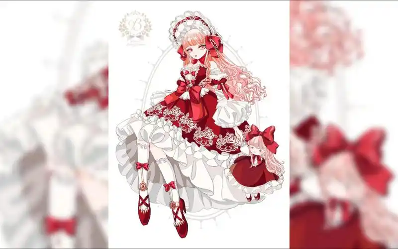 【画师推荐】洛丽塔少女二次元服饰设计|插画师twi:birne_illust